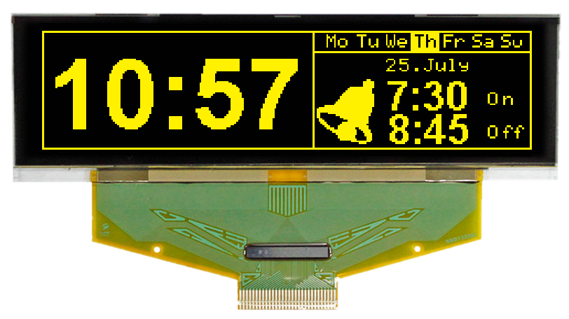 256x64 OLED 3.1" Graphic Display with SPI, 8bit W256064-XALG