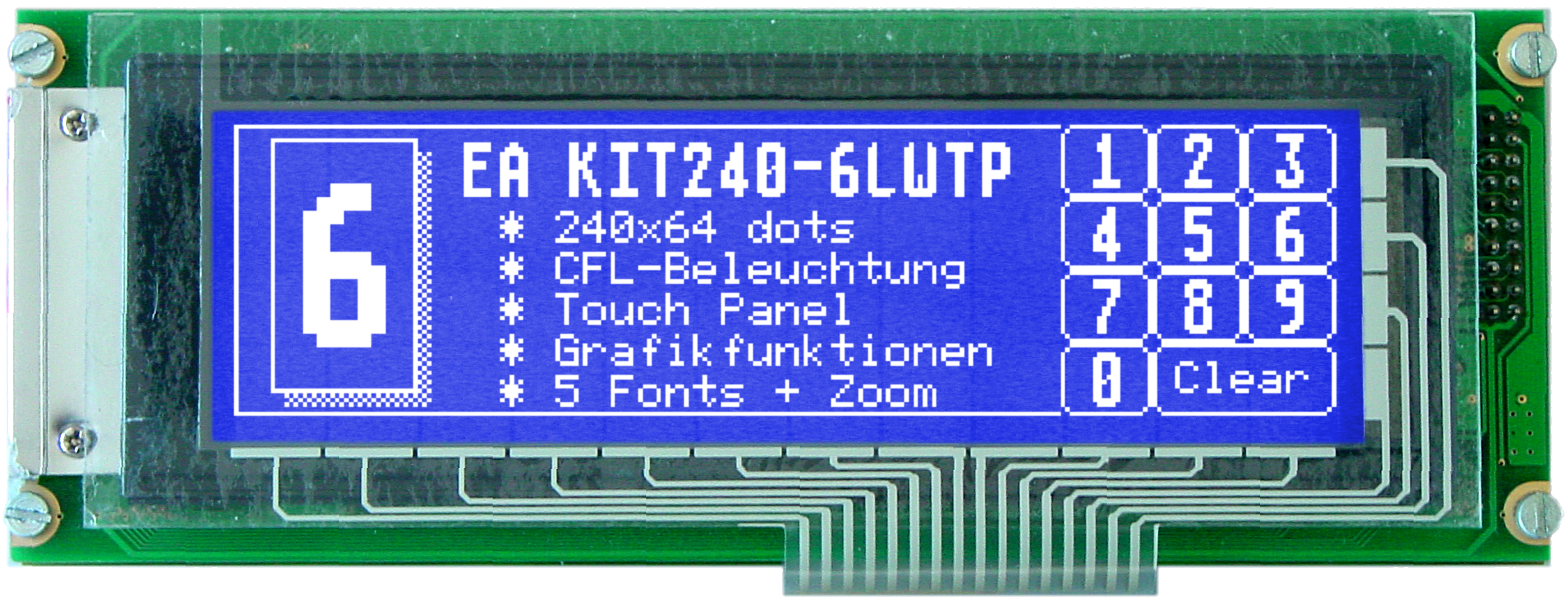 5.4" Serial HMI Graphic display 