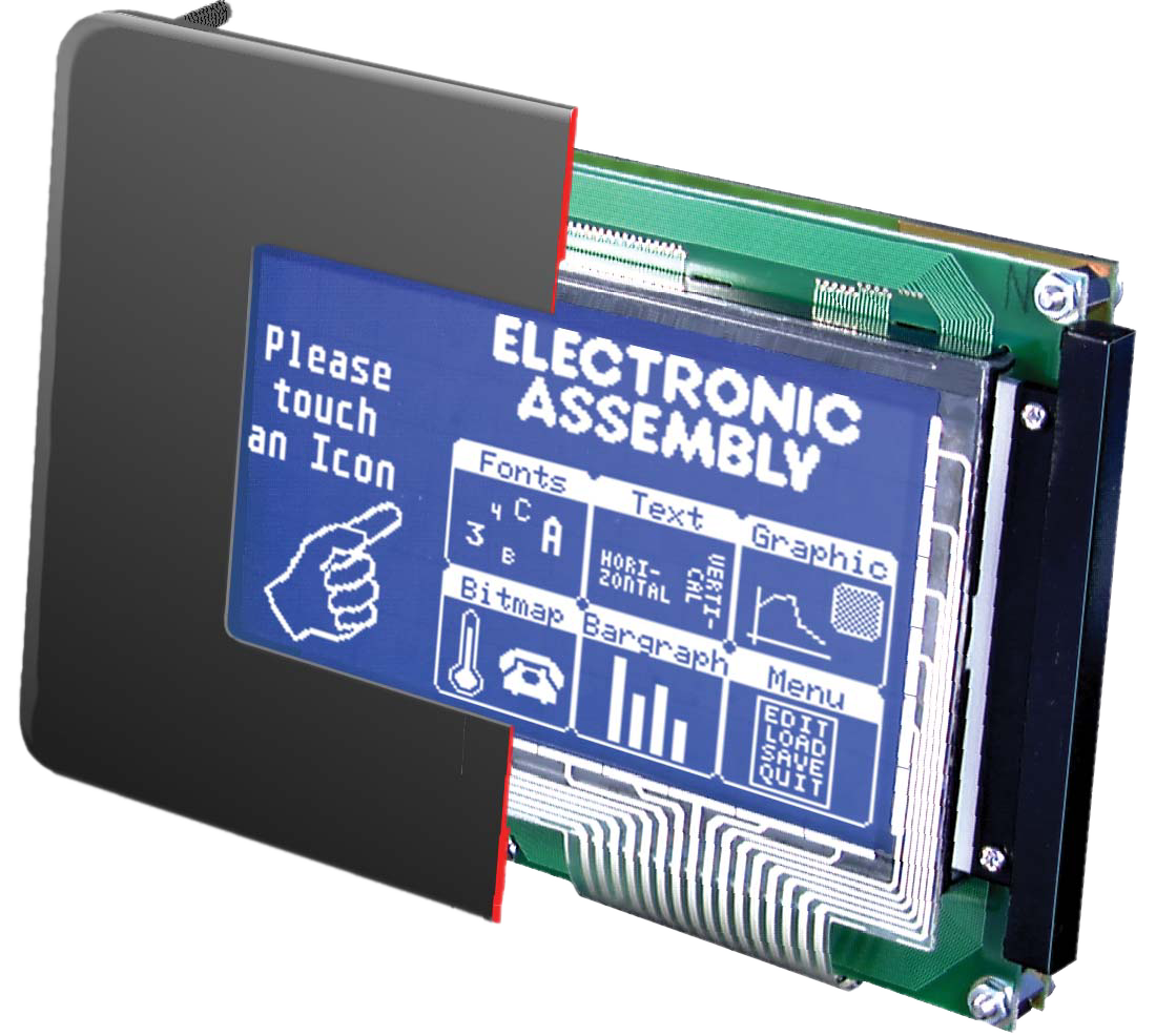 5.0" Serial HMI Graphic display with touch-screen