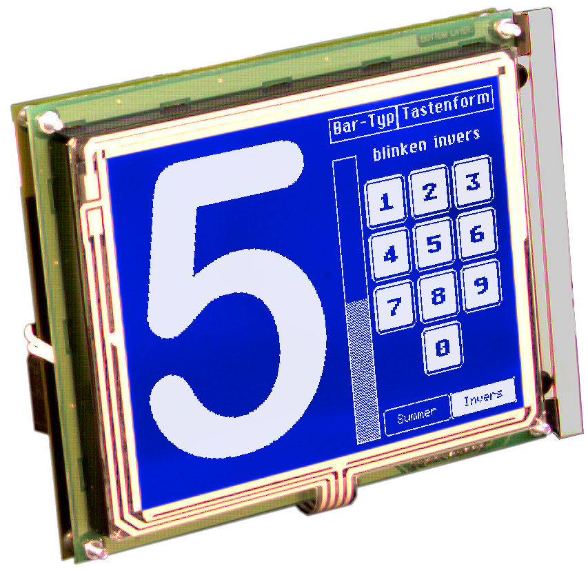 5.7" Serial HMI Graphic display with touch-screen