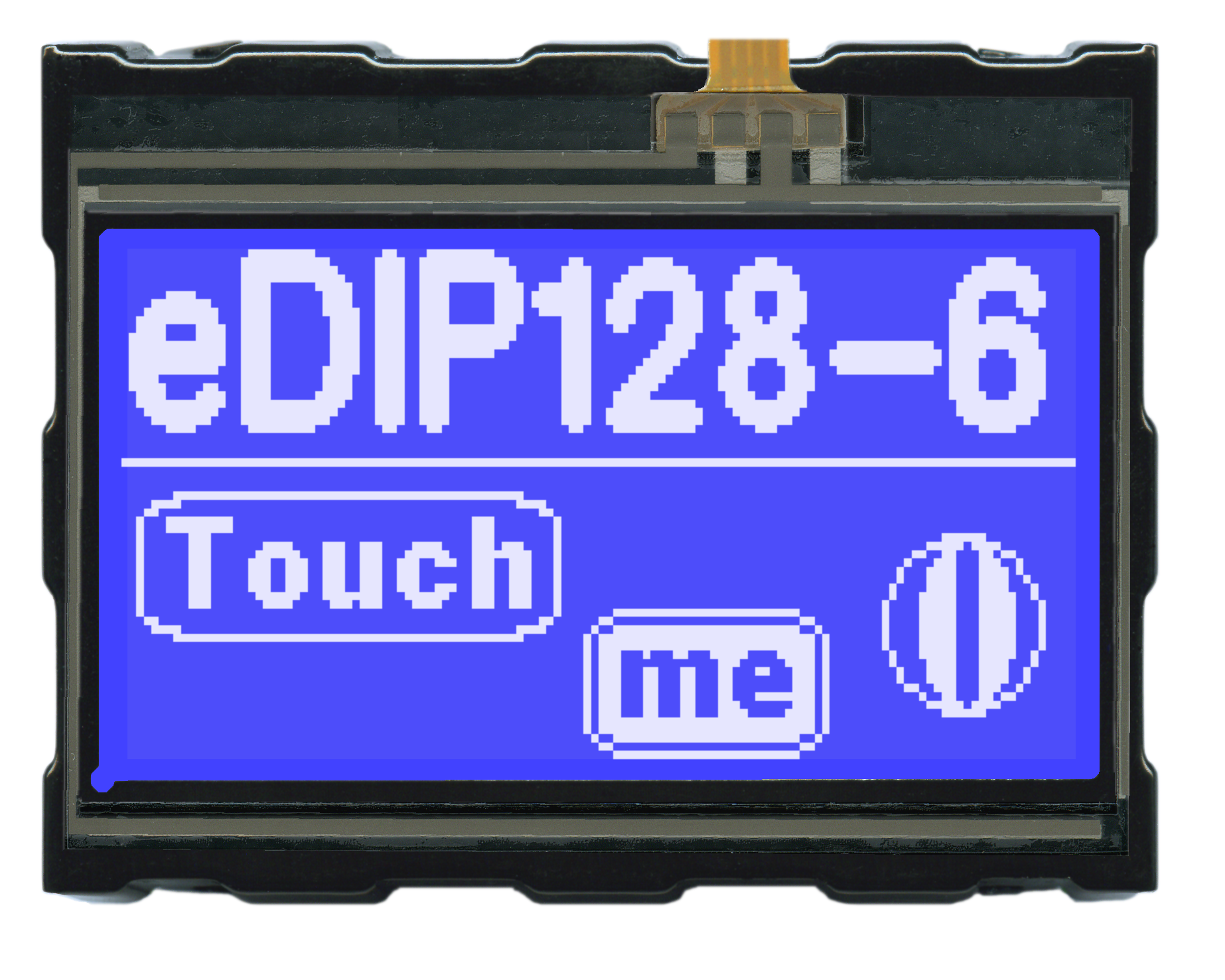 2.8" eDIP Intelligent Graphic Display + Touch EA EDIP128B-6LWTP