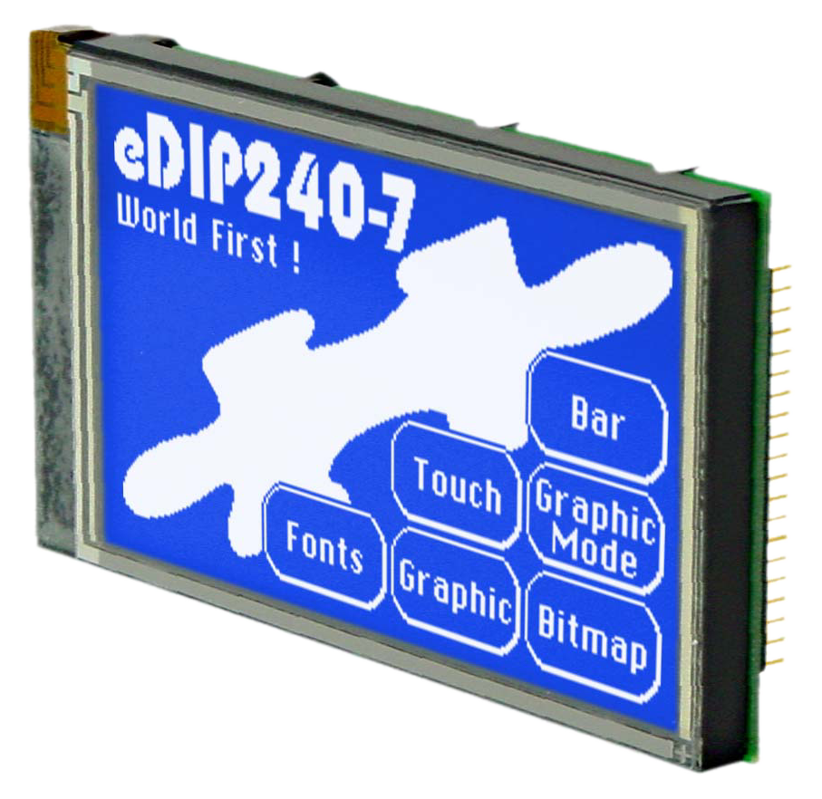 4.2" eDIP Intelligent Graphic Display + Touch EA EDIP240B-7LWTP