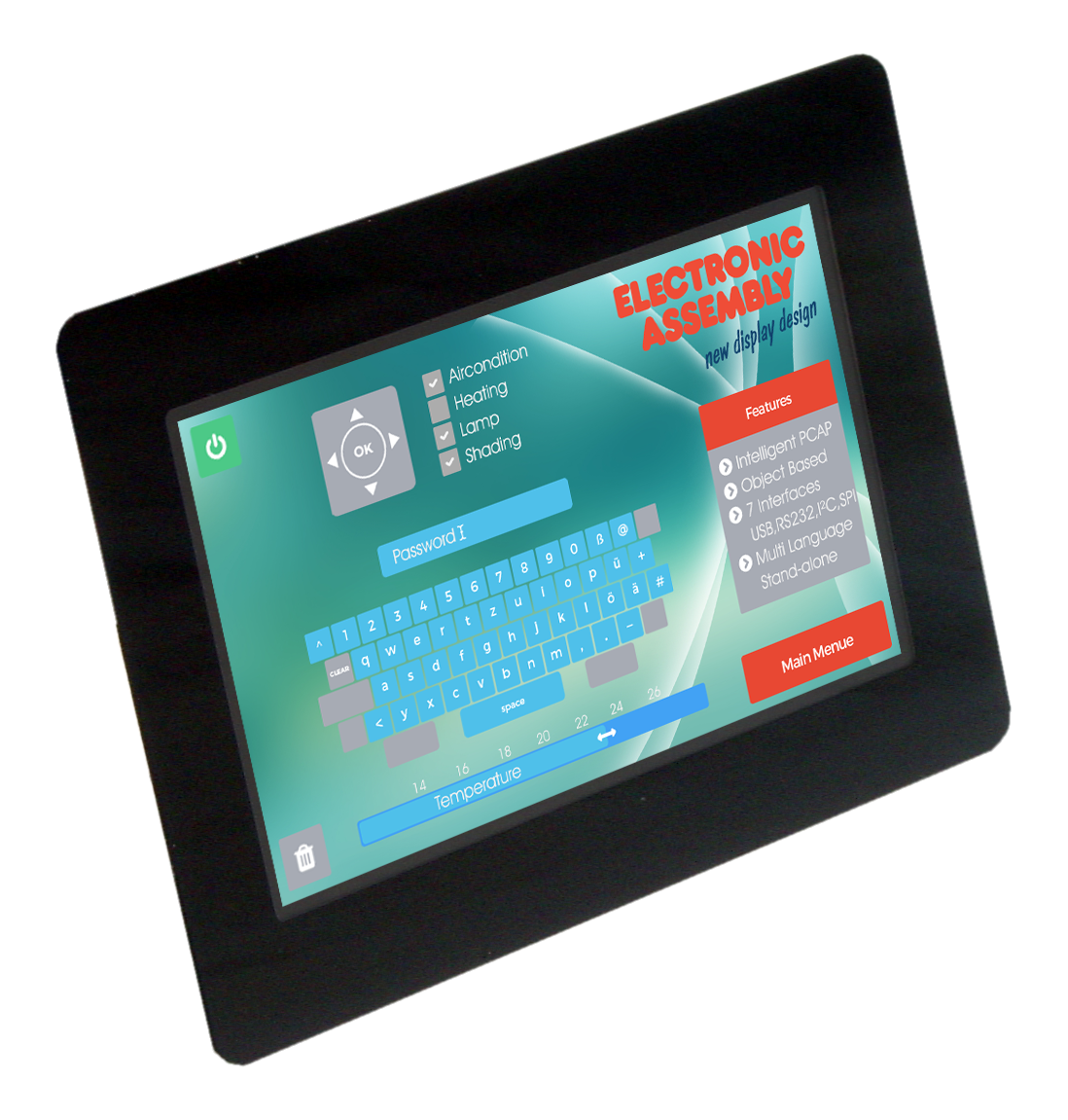 5.0" EA uniTFT050-ATC IPS multifunctional Graphic Display + PCAP touch